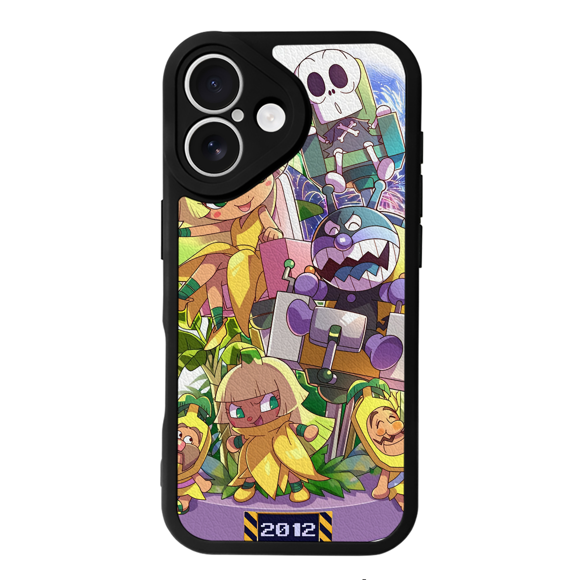 （画像用） アンパンマン Anpanman 【iPhone 16シリーズ対応】シリコンスマホケース（レザー調） 材質：シリコン